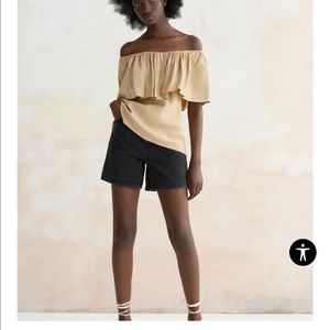 Zara OFF-THE-SHOULDER TOP